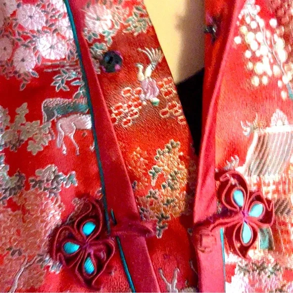 Vintage 1984 Handmade Chinese Silk Jacket - Picture 5 of 10